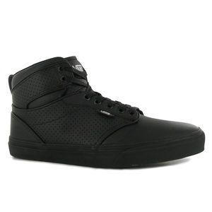 black leather vans junior